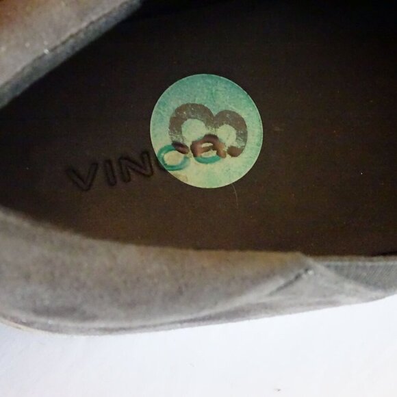 Vince Gray Suede Slip-On Platform Loafers Sneakers Women Size 8 EUR 38 - Picture 8 of 9